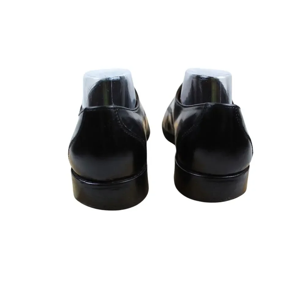 Johnston Murphy Oxford Shoes Mens 11 Black Leather Comfort Dress Office Workwear